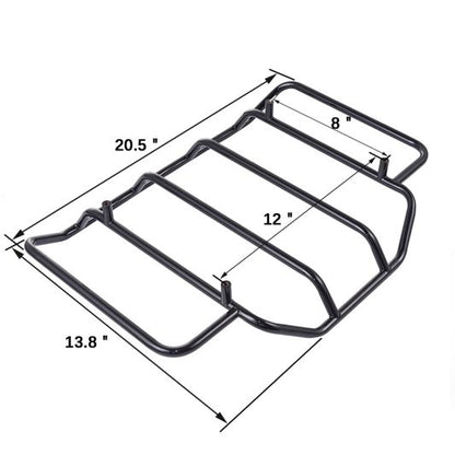 AdvanBlack Black Air Wing Tour-Pak Pack Luggage Rack For Harley Tour Pack