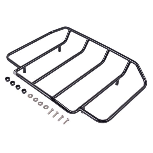 AdvanBlack Black Air Wing Tour-Pak Pack Luggage Rack For Harley Tour Pack