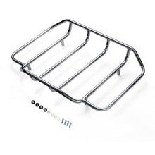AdvanBlack Black Air Wing Rear Tour Trunk Pack Pack Luggage Rack for Harley Rear Tour Trunk Pack
