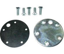 Placa de cierre de reemplazo con junta