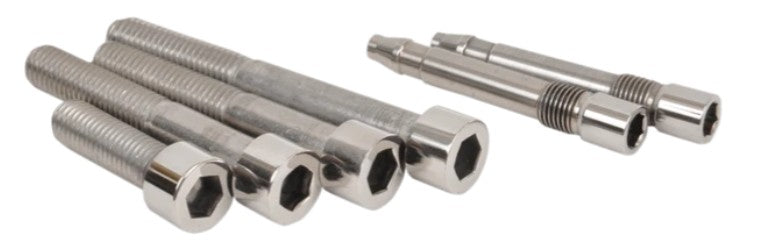 OVERSTOCK - Socket Head Front Caliper Polished Stainless Mount Kit