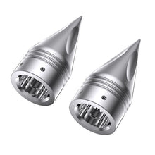 AdvanBlack 3.6″ Spike Axle Nut Caps Covers for Harley