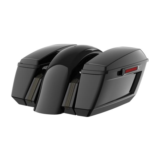 AdvanBlack Color Matched Holeshot 1.0 Chopped Bagger Kit for '23.5Up Harley Touring CVO & '24Up Street Glide Raod Glide
