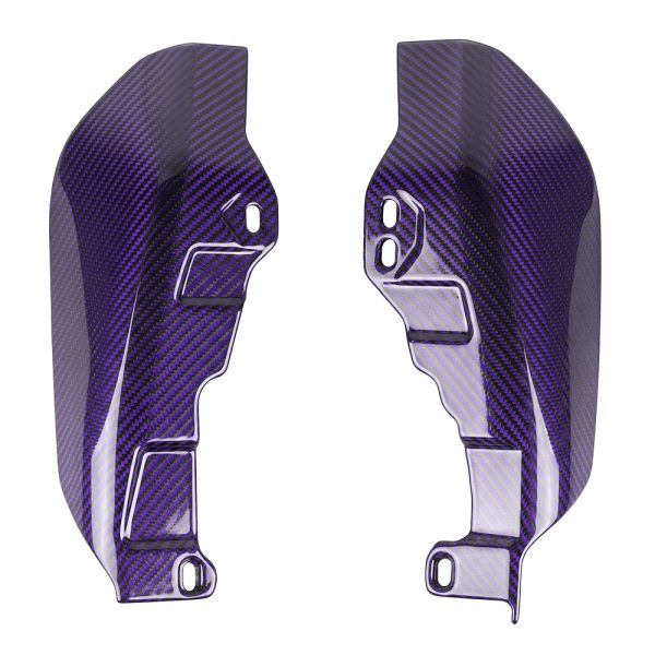 AdvanBlack Carbon Fiber Mid-Frame Air Deflectors Heat Shield for '09-'26 Harley Touing
