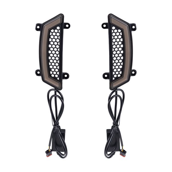 AdvanBlack ST Lower Leg Fairing Led Lights for Harley 2018+ Softail Low Rider S/ ST, Street Bob, Softail Standard