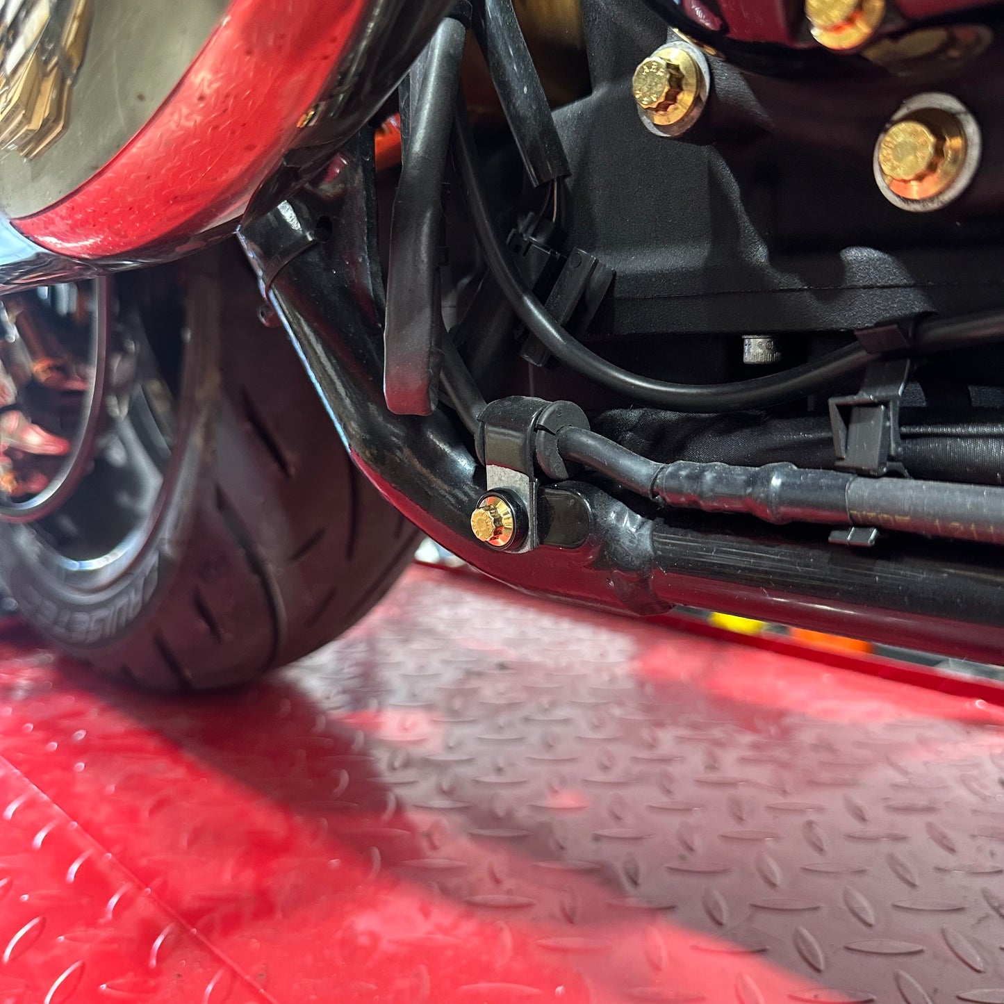 BAMCO Touring Rear Brake Line Clamp ARP Kit