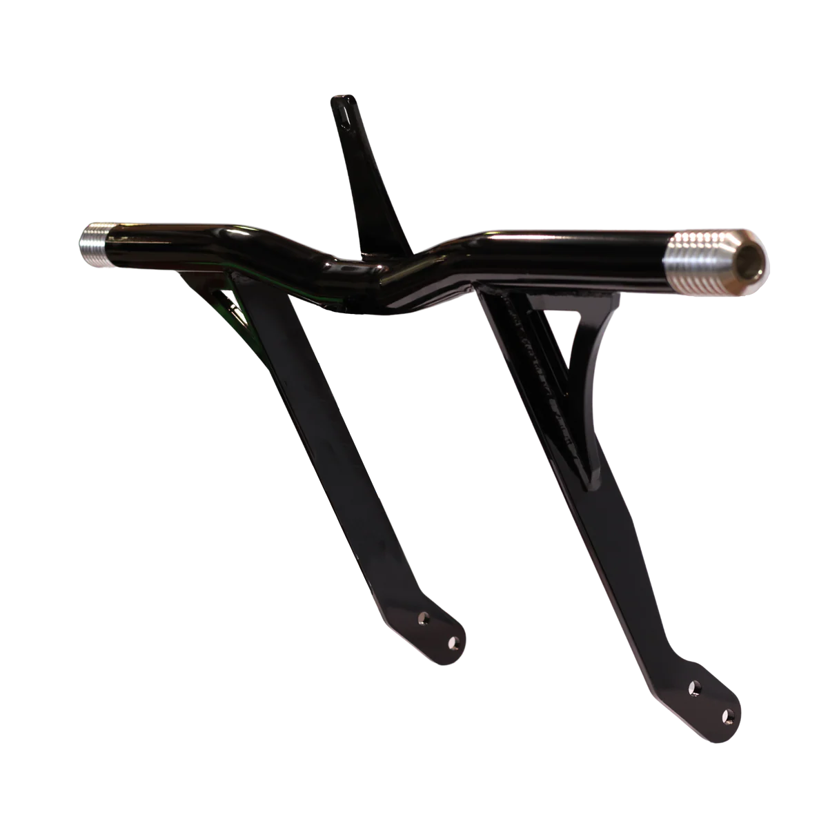 OG Highway Peg Crash Bar – 2006 & Up - Dyna – Forward Controls - Black Bar/Gold Sliders