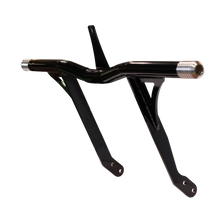 OG Highway Peg Crash Bar – 2006 & Up - Dyna – Forward Controls - Black Bar/Gold Sliders