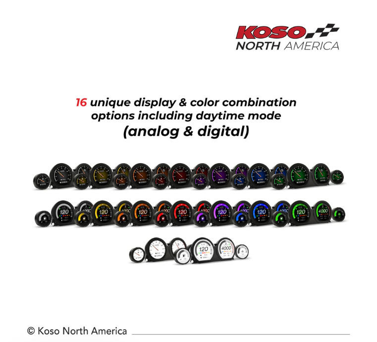 Koso HD-03X / TFT Gauge Set for Harley-Davidson® 2014-2023