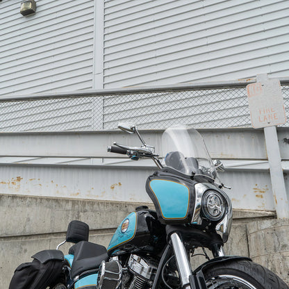 Arlen Ness Mini Stocker Forged Mirrors in Chrome, Fits all Harley Davidson Models