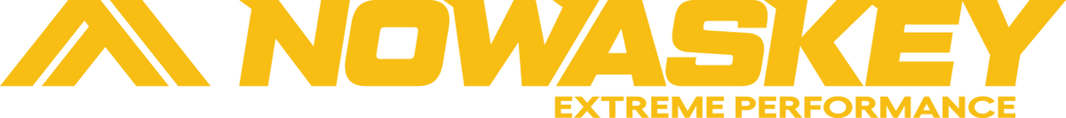 Nowaskey logo with 'Extreme Performance' text in yellow on a black background