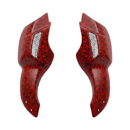 AdvanBlack Matador Carbon Fiber Lower Leg Fairing for '12-'17 Dyna Low Rider, Street Bob & '18-Later Softail Low Rider S/ ST, Street Bob