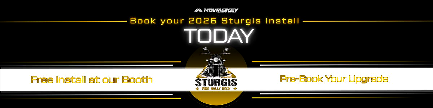 Book your 2026 Sturgis Install Today — Free Install at our Booth. Pre-Book Your Upgrade.