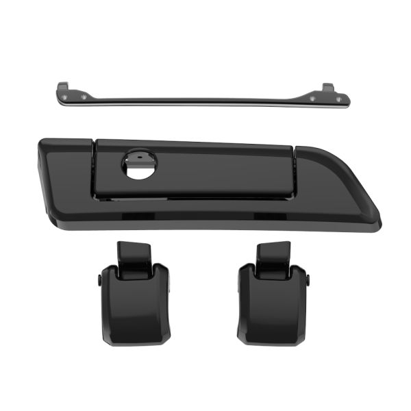 AdvanBlack Color Matched Hinges & Latch kit for AdvanBlack & Harley Razor Chopped King Rear Tour Trunk Pack